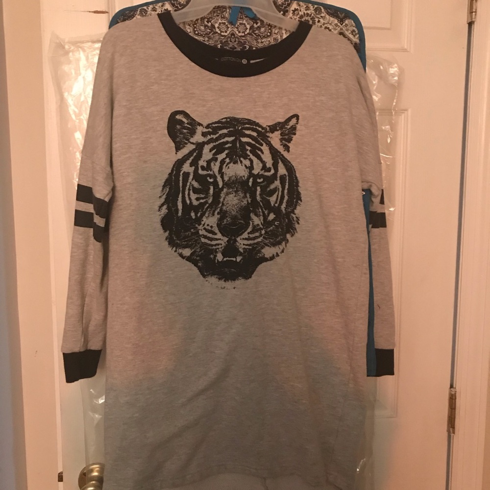 Tiger long dress sweatshirt